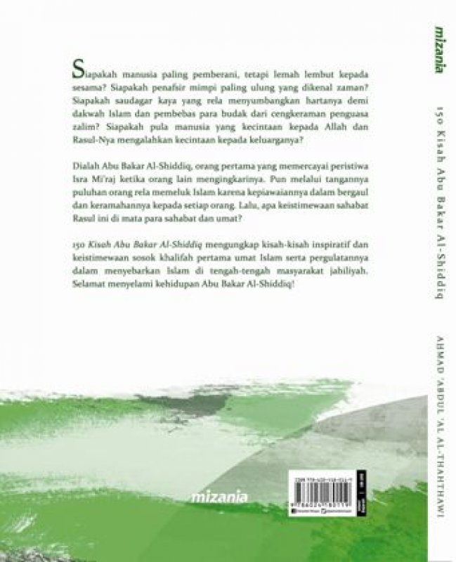 Cover Belakang Buku 150 Kisah Abu Bakar Al-Shiddiq