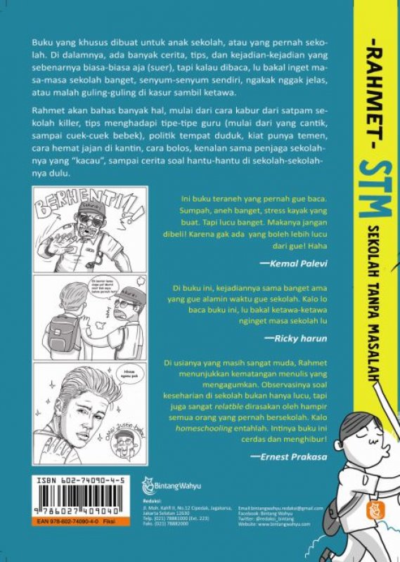Cover Belakang Buku STM (Sekolah Tanpa Masalah) Edisi TTD