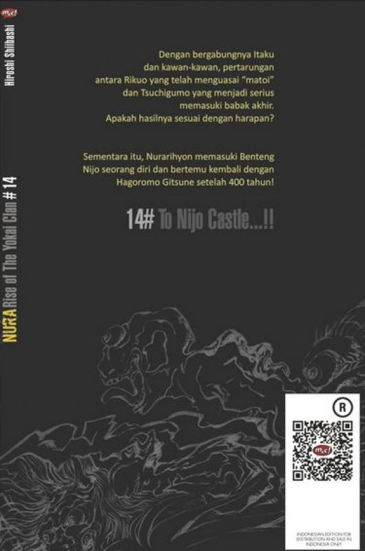 Cover Belakang Buku Nura : Rise of The Yokai Clan 14