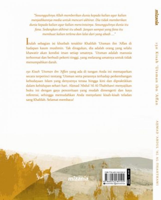 Cover Belakang Buku 150 Kisah Utsman Ibn Affan