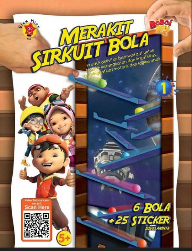 Cover Buku Boboiboy Merakit Sirkuit Bola Vol 1