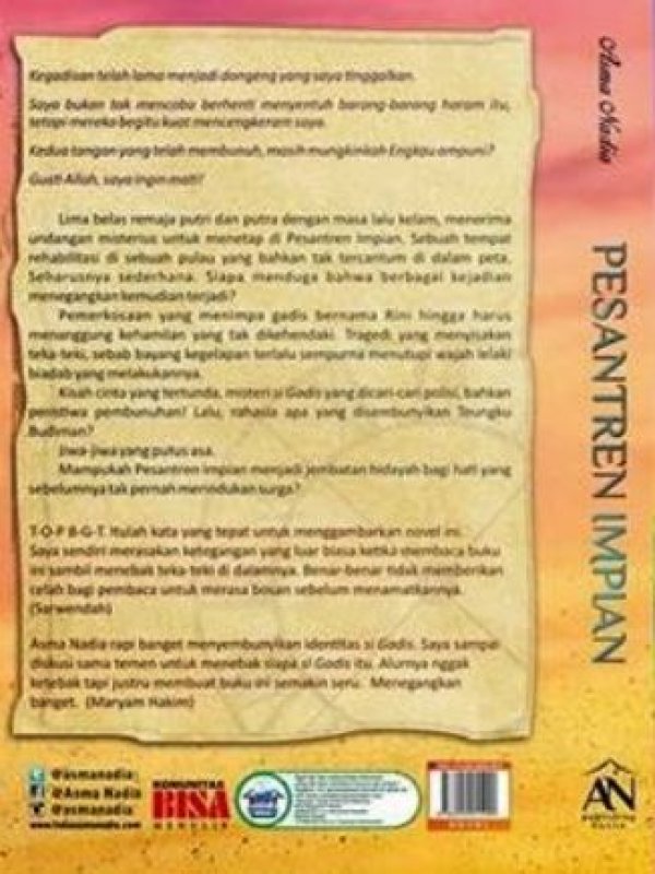 Cover Belakang Buku Pesantren Impian (Asmanadia_25%)