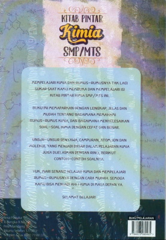 Cover Kitab Pintar Kimia SMP/MTS