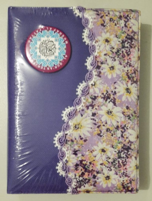 Cover Buku AL-FATTAH : Al-Quran dan Terjemahan 20 Baris (bermotif bunga, berkemas selesting)