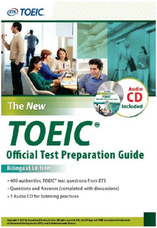 Cover Buku The New TOEIC Official Preparation Guide Bilingual Edition [Audio CD included]