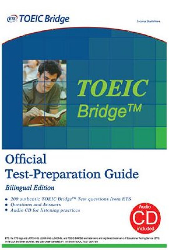 Cover Buku TOEIC Bridge Official Test-Preparation Guide Bilingual Edition [audio CD included]