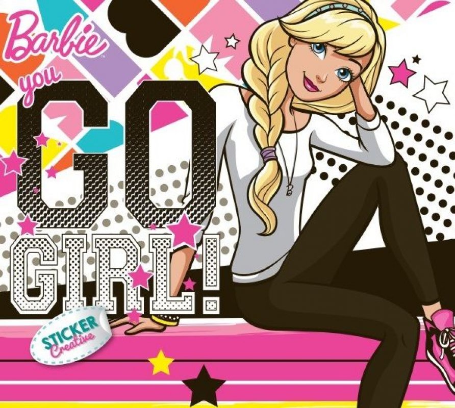 Cover Buku Sticker Creative Barbie: You Go Girl
