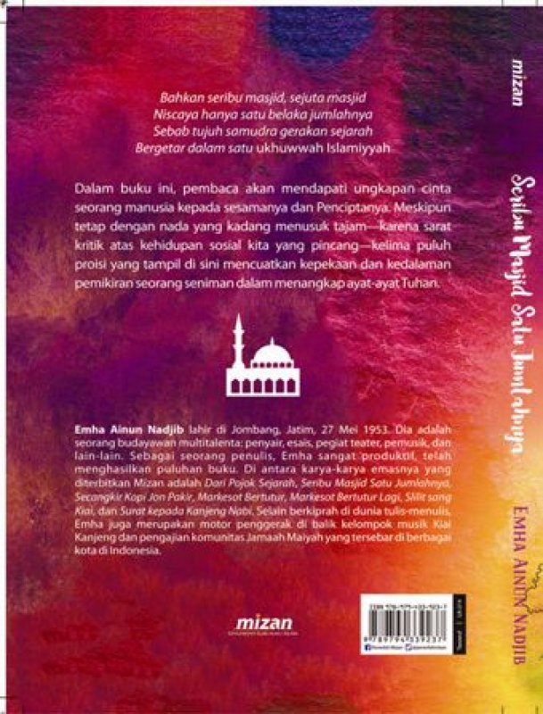 Cover Belakang Buku Seribu Masjid Satu Jumlahnya-New