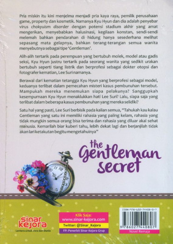 Cover Belakang Buku The Gentleman Secret [karena setiap pria mempunyai rahasia]