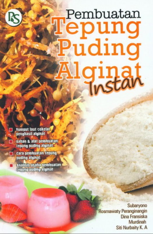 Cover Buku Pembuatan Tepung Puding Alginat Instan