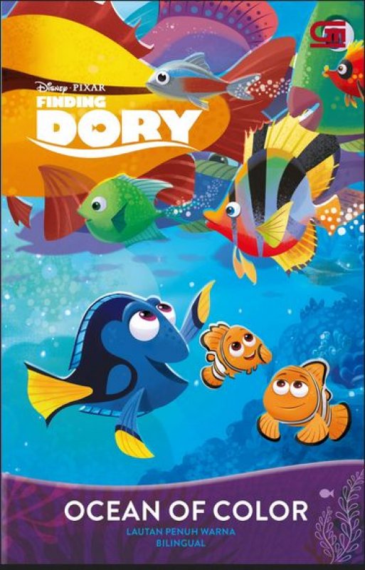 Cover Buku Finding Dory: Lautan Penuh Warna (Ocean of Color)