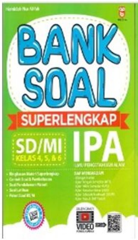 Cover Buku BANK SOAL SUPERLENGKAP IPA SD/MI 4, 5, & 6