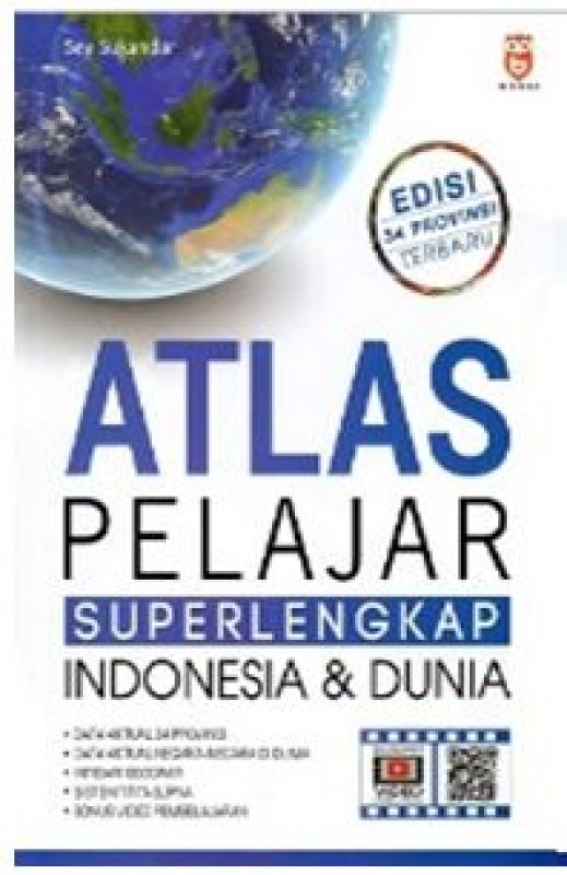 Cover Buku Atlas Pelajar Superlengkap Indonesia Dan Dunia Edisi 34 Provinsi Terbaru