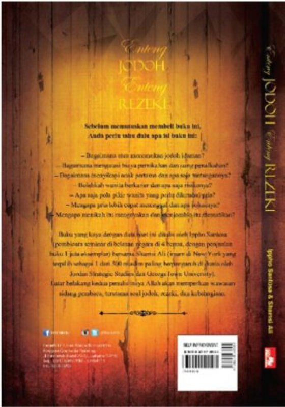 Cover Belakang Buku Paket Enteng Jodoh Enteng Rezeki [Bonus Dream Book Eksklusif]