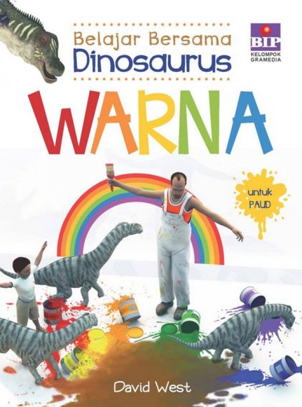 Cover Buku Belajar Bersama Dinosaurus : Warna
