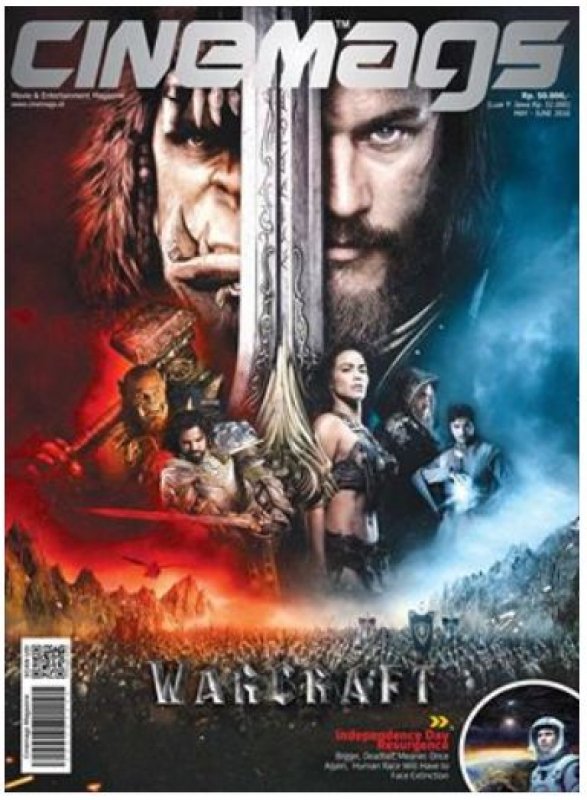 Cover Buku Majalah Cinemags Cover Warcraft | Edisi 202 - 2016