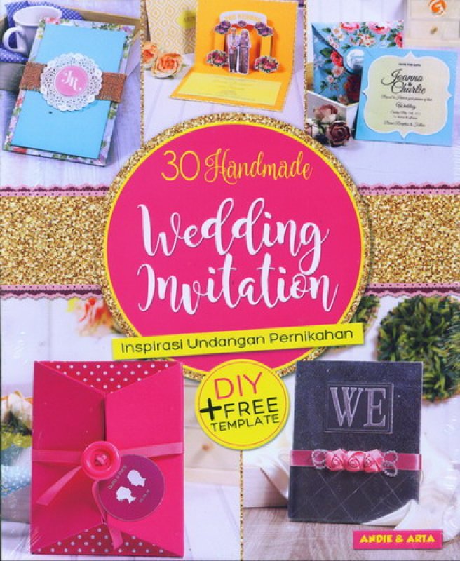 Cover Buku 30 Handmade Wedding Invitation - Inspirasi Undangan Pernikahan