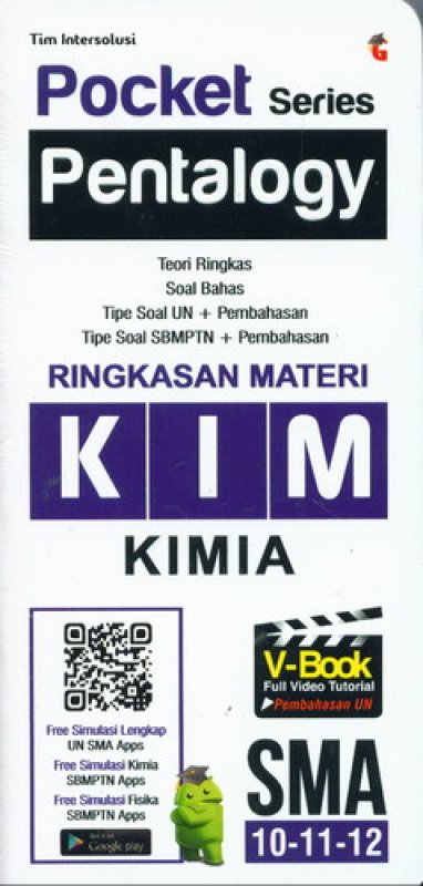 Cover Buku Pocket Series Pentalogy KIMIA SMA 10-11-12