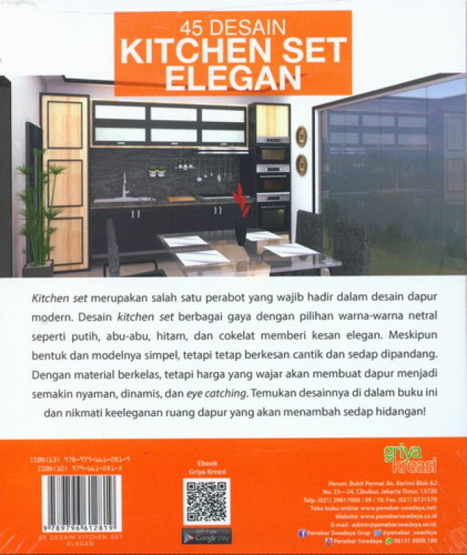 Cover Belakang Buku 45 Desain Kitchen Set Elegan