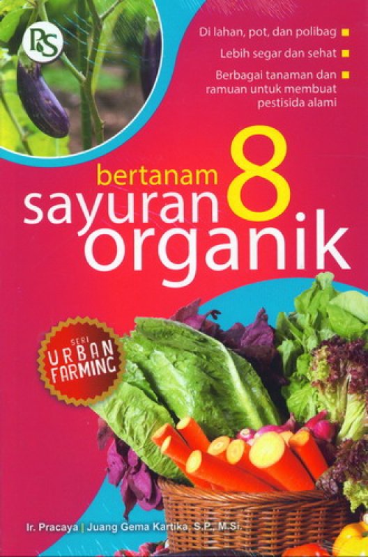 Cover Buku Bertanam 8 Sayuran Organik