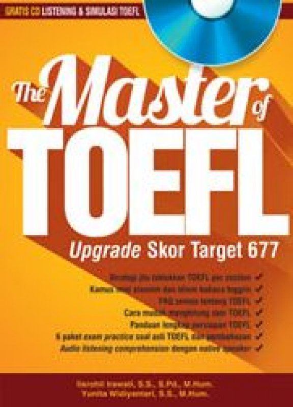 Cover Buku The Master Of Toefl