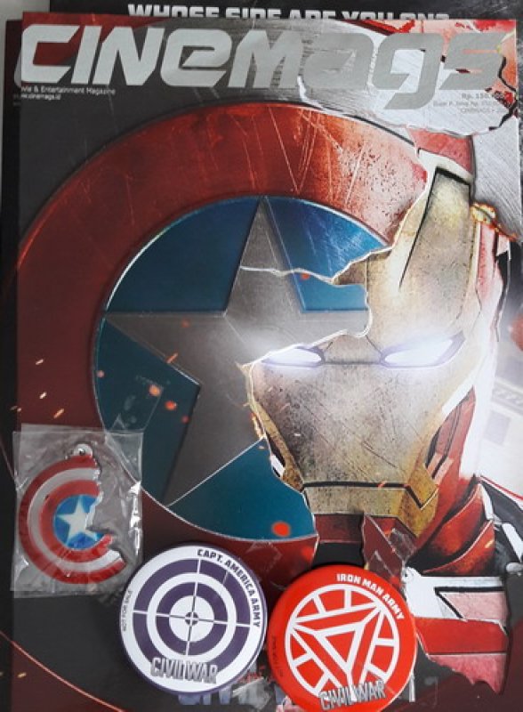 Cover Buku Majalah Cinemags Special Edition Cover Captain America - Civil War | Edisi 201 - Juni 2016