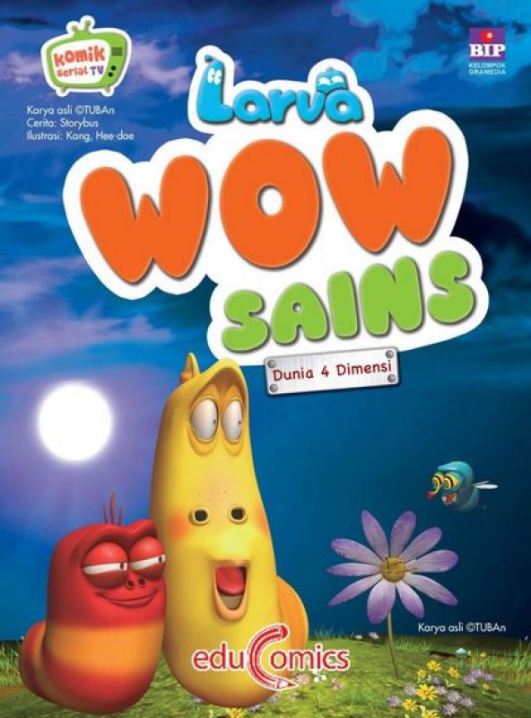 Cover Buku Larva Wow Sains 2 : Dunia 4 Dimensi