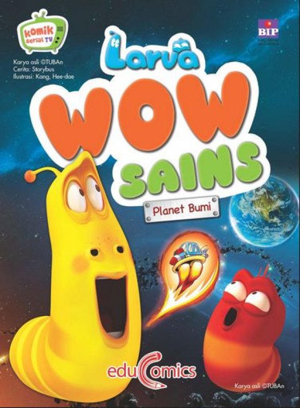 Cover Buku Larva Wow Sains 1 : Planet Bumi