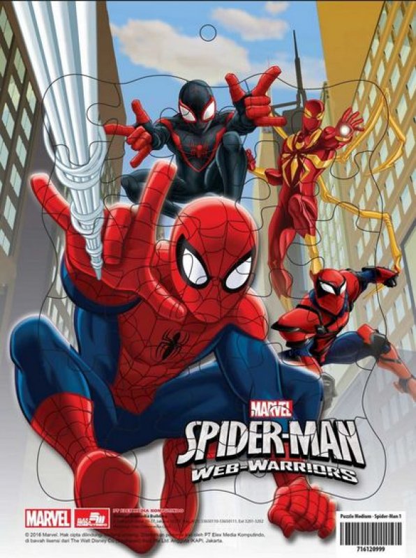 Cover Buku Puzzle Medium - Spider-Man 1
