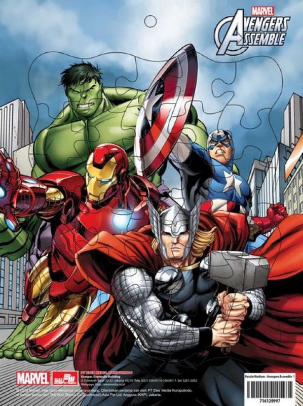 Cover Buku Puzzle Medium - Avengers Assemble 1