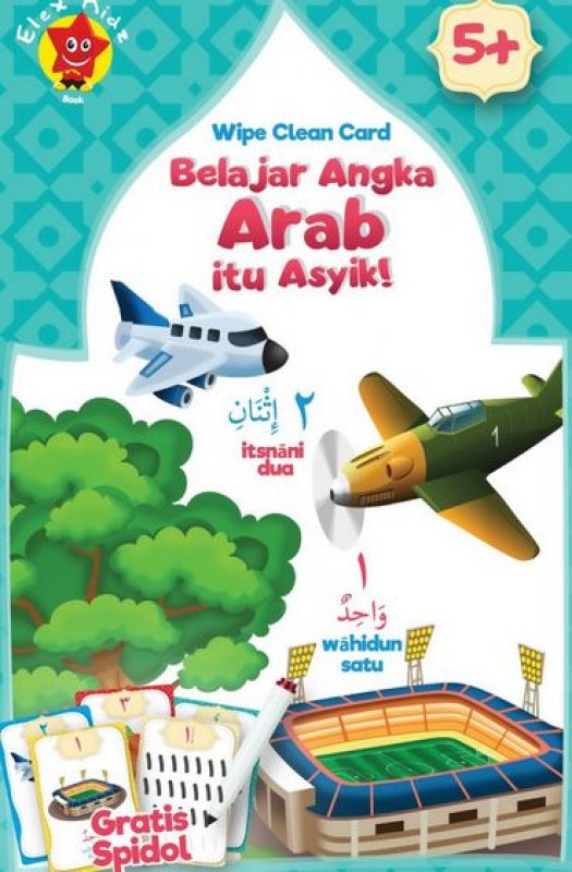 Cover Buku Wipe Clean Card : Belajar Angka Arab itu Asik!
