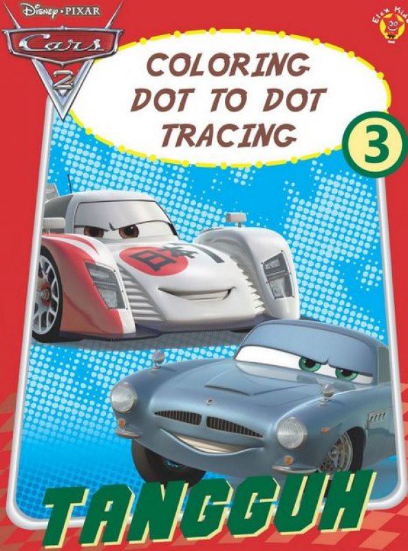 Cover Buku Coloring Dot to Dot Tracing 3 Cars Tangguh
