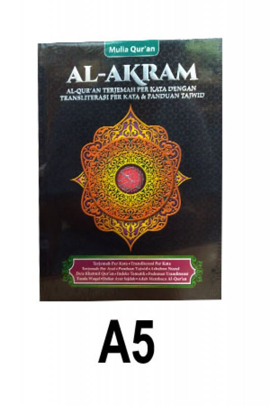 Cover Buku Al-Akram A5 (Cover Hitam)