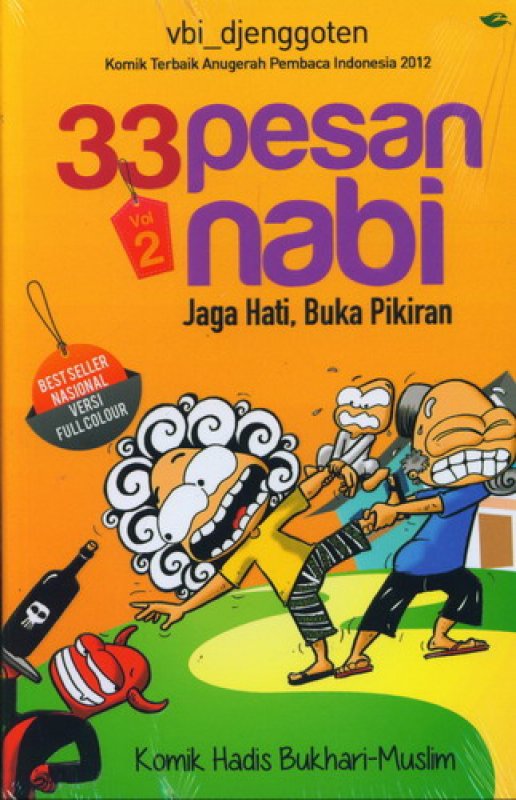 Cover Buku 33 Pesan nabi Vol. 2: Jaga Hati, Buka Pikiran [Edisi Full Colour]