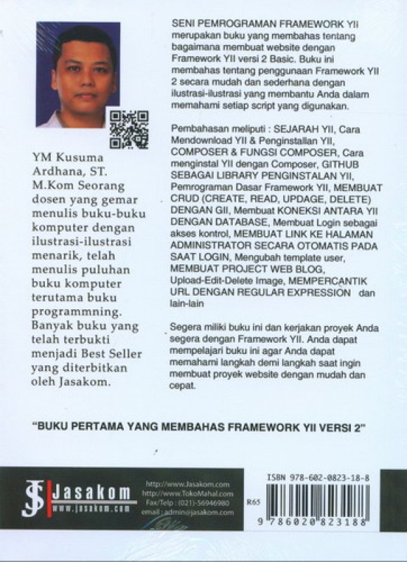 Cover Belakang Buku Framework php yii 2
