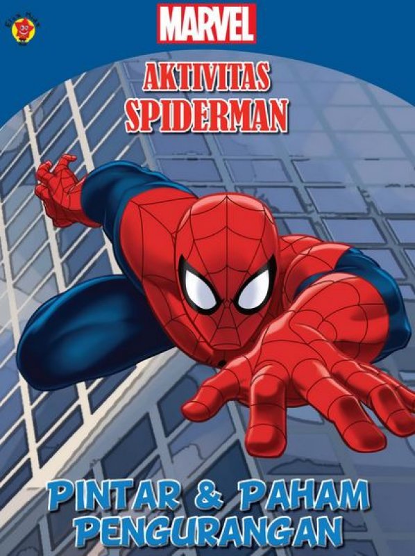 Cover Buku Aktivitas Spiderman: Pintar & Paham Pengurangan