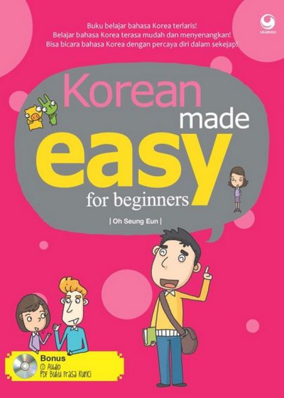 Cover Buku Korean Made Easy For Beginners + CD
