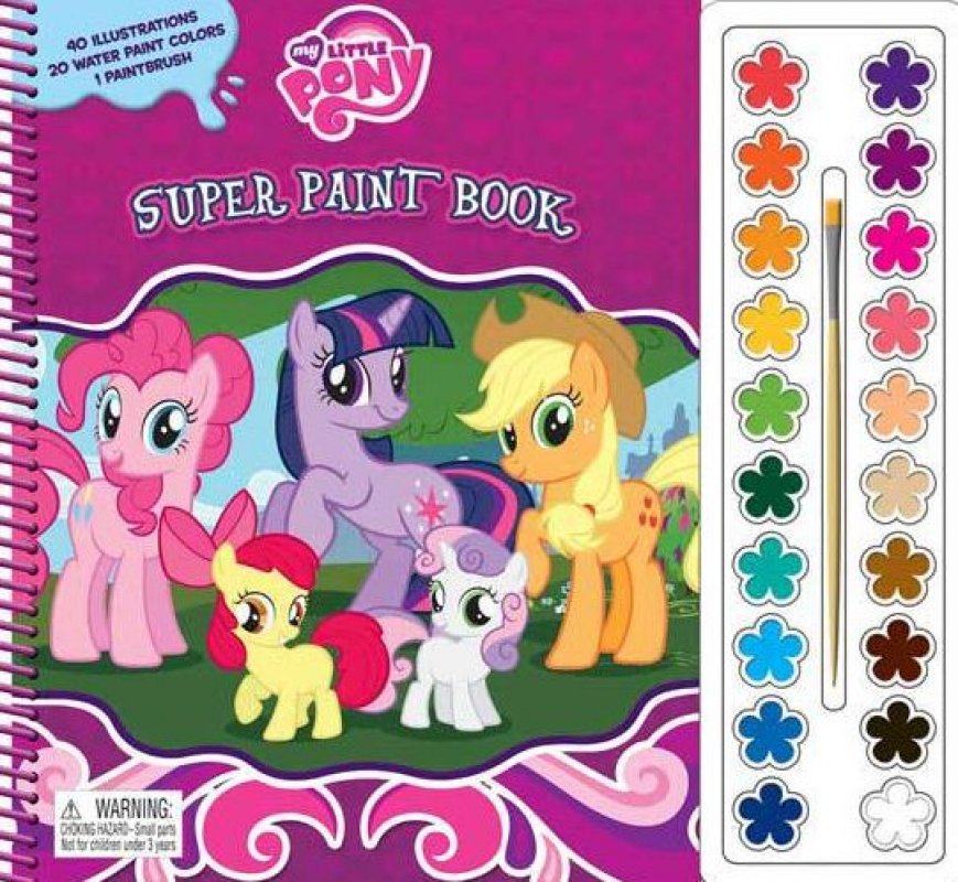 Cover Buku Deluxe Poster Paint Book : My Little Pony