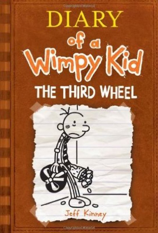 Cover Buku Diary of A Wimpy Kid #7 : The Third Wheel (US)
