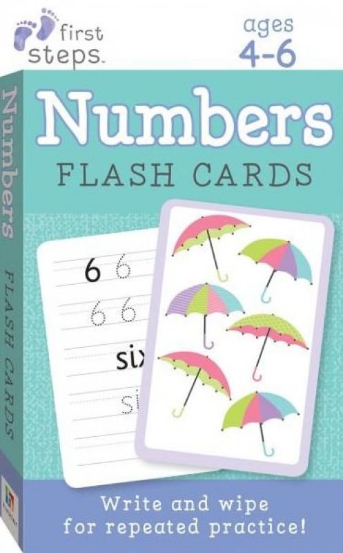 Cover Buku First Steps Numbers Flash Cards