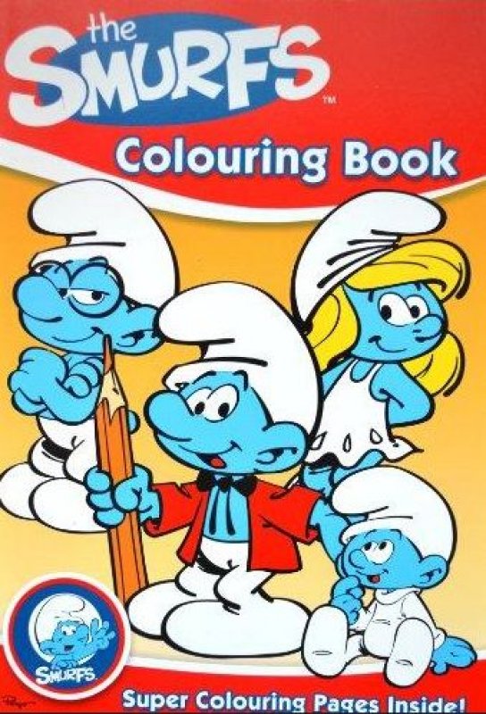 Cover Buku Colouring Book : The Smurfs