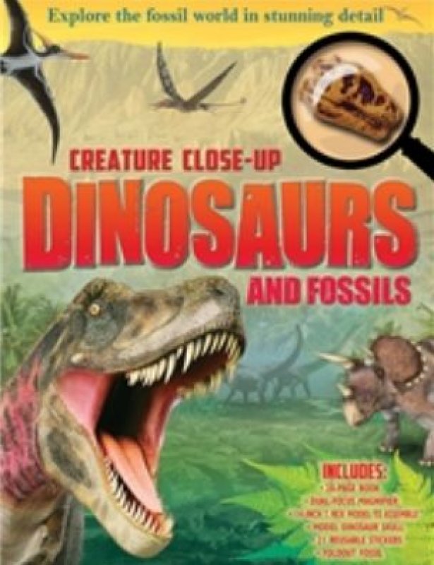 Cover Buku Creature Close Up: Dinosaurs and Fossils