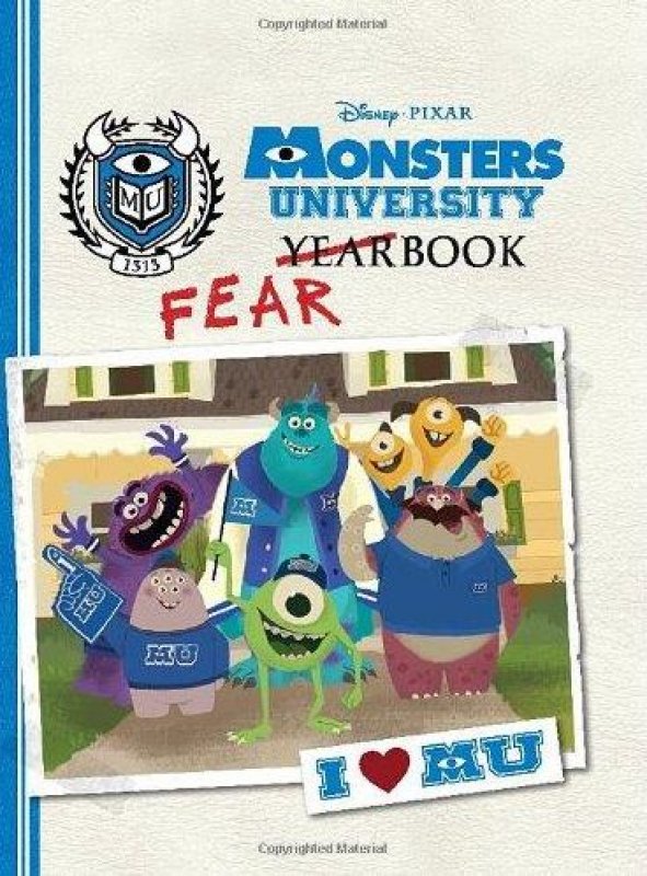 Cover Buku Monsters University Fearbook