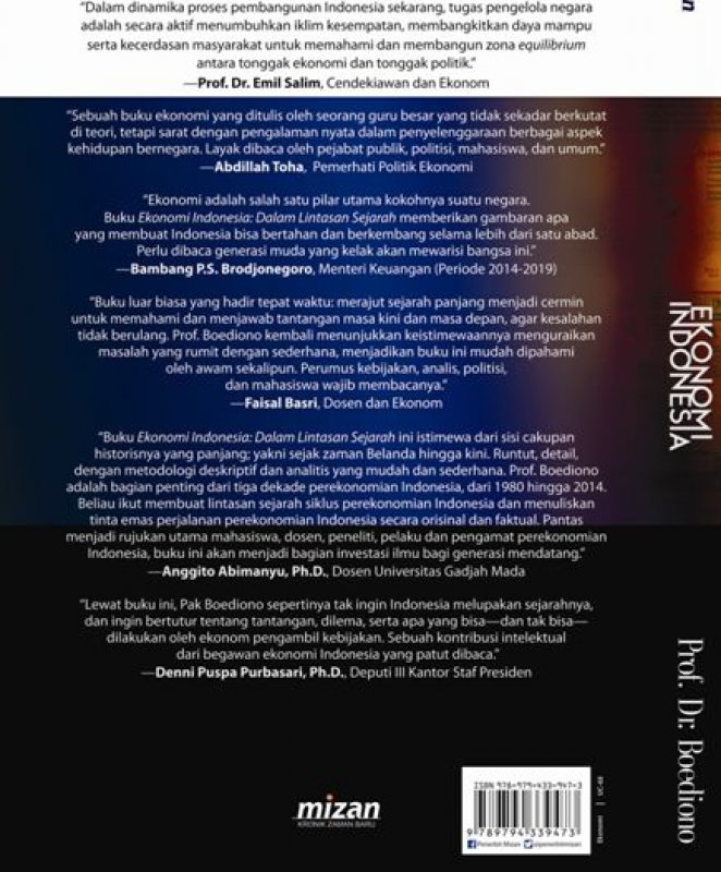 Cover Belakang Buku Ekonomi Indonesia