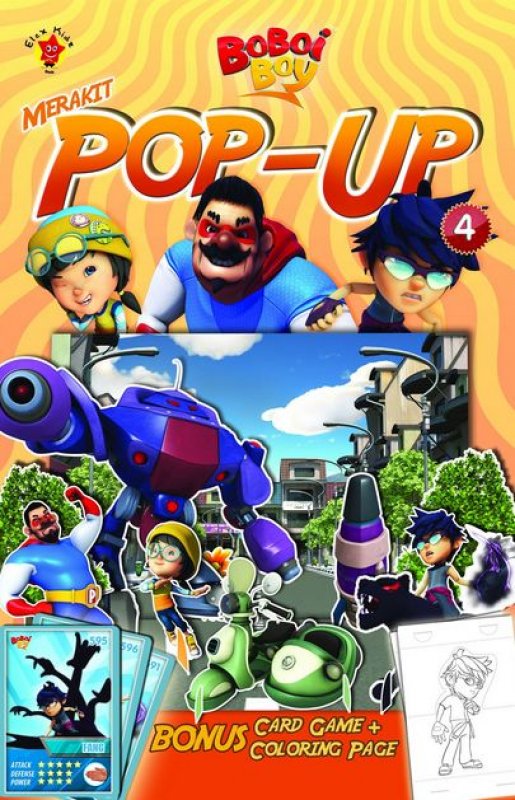 Cover Buku Boboiboy: Merakit Pop Up Vol. 4