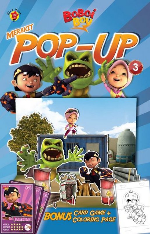 Cover Buku Boboiboy: Merakit Pop Up Vol. 3