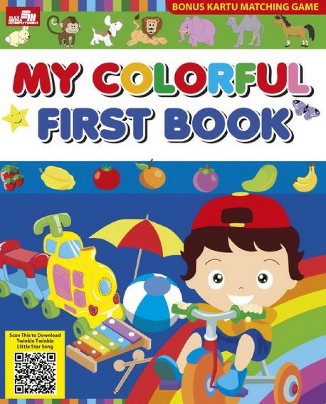 Cover Buku My Colorful First Book + Qr