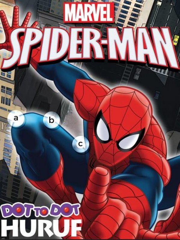 Cover Buku Dot To Dot Spiderman: Huruf