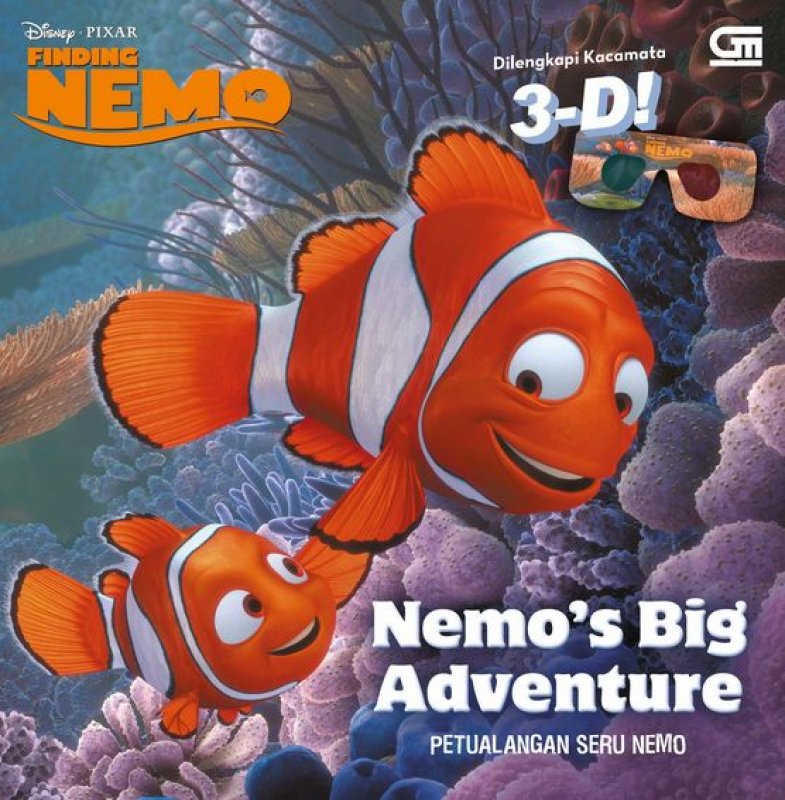 Cover Buku Finding Nemo: Petualangan Seru Nemo-3D
