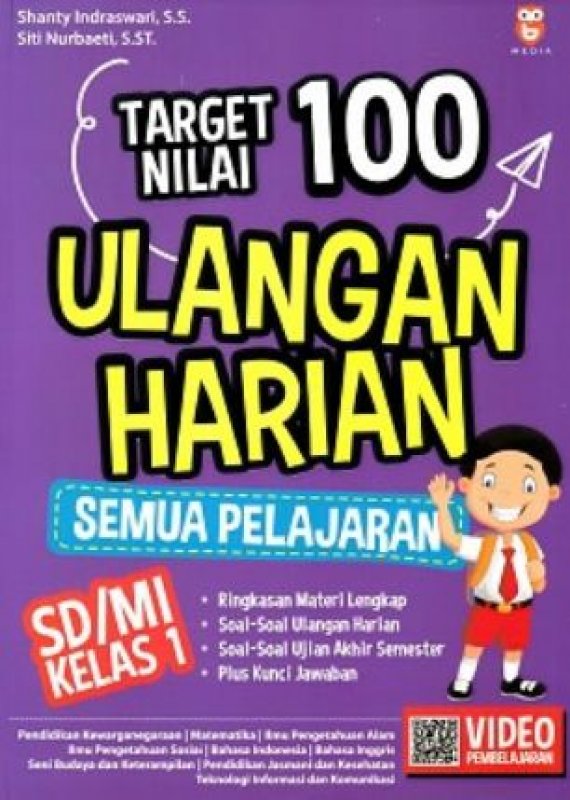 Cover Buku Target Nilai 100 Ulangan Harian Semua Mata Pelajaran SD/MI Kelas 1